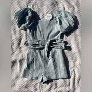 Boutique powder blue romper